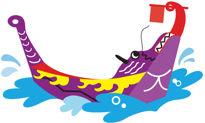 爬竜船/紫イラスト
